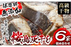 y267 ＜高級手作り干物＞桜島灰干し詰め合わせ 鹿児島県湧水町産にじますの他、季節のお魚を計6袋お届け！ 干物 魚 焼き魚 おかず 晩御飯 晩ごはん 朝食 朝ごはん 朝ご飯 和食 にじます ニジマス 保存料無添加 【福永商店】