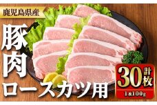 y532 鹿児島県産豚肉ロースとんかつ用(100g×30枚) 国産 九州産 豚肉 ぶた肉 お肉 ロース とんかつ ポークステーキ 冷凍 【TRINITY】