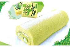 抹茶ロールとしゃりんばいセット