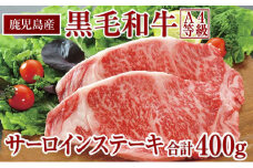 鹿児島産 黒毛和牛（A4等級）サーロインステーキ 2枚入　合計400g