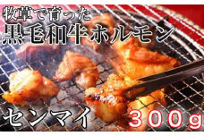 牧草で育った黒毛和牛ホルモン(センマイ）