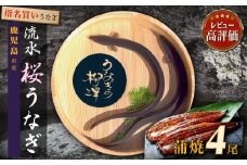 うなぎの柳澤 うなぎ蒲焼4尾 計680g 鰻 国産うなぎ蒲焼き うな重 ひつまぶし ウナギ 蒲焼 人気 おすすめ 鹿児島県 大崎町
