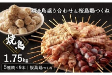 鹿児島県産焼き鳥盛り合わせ桜島鳥つくねセット