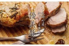 【数量限定】【希少部位】鹿児島県産黒豚「優美豚」ヒレ肉（ブロック）0.8kg~1kg