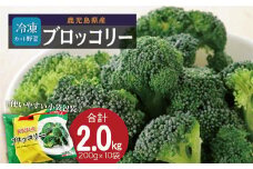 鹿児島県産　冷凍ブロッコリー　200g×10パック