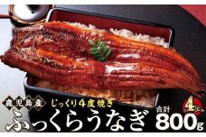 うなぎ 蒲焼 200g×4尾【鹿児島産】地下水で育てた絶品鰻