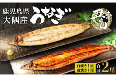 【土用丑の日】鹿児島県大隅産　千歳鰻の白焼1尾・蒲焼き1尾　合計2尾セット（1尾110g～130g）