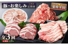 九州産・豚お楽しみ定期便（計３回）