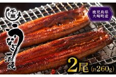 【数量限定】鹿児島県産うなぎ蒲焼き　約130g×2尾