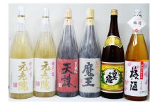 No.5024-2【数量限定】白玉醸造 魔王入り5種6本セット（１升瓶）A