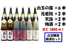 No.8001-1 【魔王の蔵元】白玉醸造の銘酒12本セット