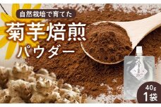 白色菊芋焙煎 パウダー （40g×1袋） SK-3｜ コーヒー 菊芋 パウダー ノンカフェイン 野菜茶 きくいも お茶 焙煎 ギフト グルメ お取り寄せ 鹿児島県 南大隅町 島子農園