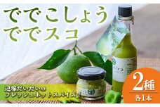 P60001 ででこしょう＆ででスコセット(ででこしょう30g・ででスコ65ml) 香辛料 スパイス だいだい 橙 辺塚だいだい お取り寄せ ギフト 贈答【岸良リトリート】