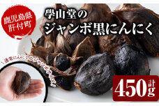 A69006  ＜先行予約受付中！2025年6月中旬より準備ができ次第発送＞學山堂のジャンボ黒にんにく(計450g・150g×3袋)鹿児島 国産 大蒜 ニンニク ガーリック ジャンボ 粒が大きい 野菜 薬味【ニンニクの學山堂】