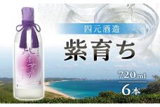 【四元酒造】紫育ち 化粧箱入り 720ml×6本セット（アルコール分25％）【焼酎 芋焼酎 芋 いも お酒 アルコール 本格 種子島産 人気 おすすめ 鹿児島県 中種子町 ふるさと納税 送料無料 N171】