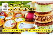 カップ＋ディレットMIX（カップジェラート6個＋ディレットグラス3個）