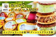 カップ＋ディレットMIX（カップジェラート6個＋ディレットグラス3個）