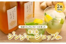 屋久島ジンジャーシロップ 特大(500ml)×2本セット