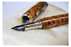 屋久杉万年筆「KEMMA」Ｋ18　サファイア　