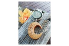 屋久杉Initialイニシャルキーホルダー　”C”