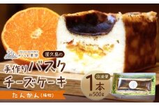 屋久島の手作りバスクチーズケーキ （たんかん）