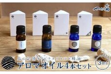 「島の記憶」オリジナルブレンド精油４本セット★drop on サンゴ付き