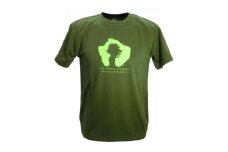 やくＴ（屋久島Ｔシャツ）・島＆縄文杉＜オリーブ／サイズL＞
