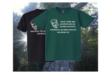 やくさるTシャツDRY　Lサイズ 【緑】