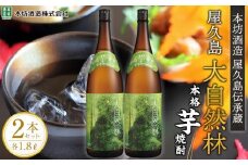 屋久島 大自然林 芋 1.8L 2本 本格芋焼酎 ＜本坊酒造 屋久島伝承蔵＞