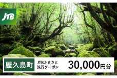 【屋久島町】JTBふるさと旅行クーポン（Eメール発行）（30,000円分）| 宿泊券 宿泊 旅行券 観光 旅行 ホテル クーポン チケット トラベルクーポン トラベル 屋久島 人気 おすすめ 鹿児島県 屋久島町 JTBW030T