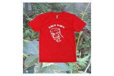 やくさるTシャツDRY 子供 　身長110cm【赤】
