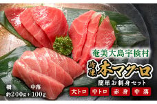 本マグロ ( 大トロ 中トロ 赤身 中落ち ) 700g 簡単 お刺身 セット 冷凍 柵 宇検村産  鮪 海鮮 刺し身 まぐろ さしみ 生食用 鹿児島県 奄美大島 宇検村