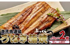 鹿児島県産　うなぎ蒲焼　約70g×2枚【タレ・山椒付】　