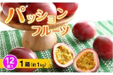 【2025年５～６月から発送】パッションフルーツ  12個入り×１箱(約１kg)