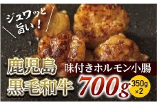 味付きホルモン小腸700g(350g×２)　鹿児島黒毛和牛【尾崎牧場】