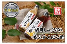 【大人気】『胡麻しゃぶだれ』と『島みかんぽん酢』