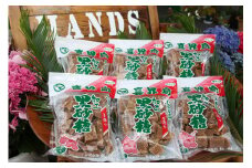 鹿児島県産加工黒砂糖　300g×６袋【松村商店】