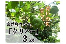 【数量限定】喜界島みかん『クリハー』３Kg【2025年10月から発送】