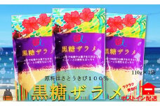 1966てぃだ（太陽）が育んだミネラル豊富な黒糖ザラメ（3袋）【ポストイン配送】( ざらめ ザラメ 黒砂糖 砂糖 調味料 徳之島 奄美 鹿児島 さとうきび 自然 ミネラル お料理 )