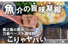 2336 ～低温熟成キハダマグロ使用～魚介の旨味凝縮 万能ペースト調味料“こりゃヤバい”（2個）（ キハダマグロ 唐辛子 青パパイヤ にんにく 黒糖 シークニン 天然塩 調味料 ペースト調味料 奄美 鹿児島 徳之島 料理 食王 ）