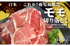 2479 《2026年2月配送》和牛日本一獲得 これが!!鹿児島黒牛 モモ切り落とし 900g（300g×3P）  ( 2026年配送 期間限定受付 万能部位 黒牛 黒毛和牛 牛肉 鹿児島 日本一 全国和牛能力共進会 徳之島 奄美 鹿児島 モモ 赤身 肉汁 JA食肉かごしま )