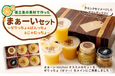 徳之島の素材で作った まぁーいセット ～ぜりっちょ＆ばんっちょ＆じゃむっちょ～ W-8-N
