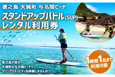 【徳之島 天城町】 与名間ビーチ スタンドアップパドル（SUP） 利用券 マリンアクティビティ レンタルチケット SUP ビーチ レンタル チケット サンセットビーチ