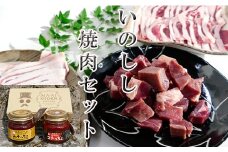 【鹿児島徳之島】 イノシシ 焼肉 用 1kg ＆ みそっちょ ・ コチっちょ セット ～ AI-19-N