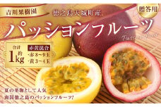 【2025年発送】徳之島 天城町産 【贈答用】パッションフルーツ 約1kg（赤黄混合） 吉川果樹園 パッションフルーツ フルーツ 果物 赤 黄 AB-34-N