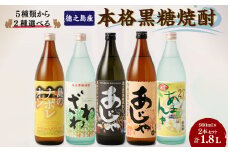 奄美大島にしかわ酒造〈5種から2種選べる〉本格 黒糖焼酎 2本セット(900ml×2本) 計1.8L 焼酎 酒 A-18-N