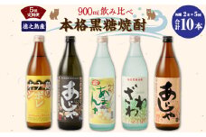 【5回定期便】 本格黒糖焼酎 飲み比べ 900ml×2本 5回 奄美大島にしかわ酒造 酒 焼酎 A-40-N