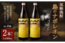 黒糖焼酎 島のナポレオン 900ml×2本セット 瓶 焼酎 A-50-N