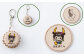 世界自然遺産登録記念 天城町 限定 本革 キーホルダー Cセット マスコットキャラクター あまぎくん