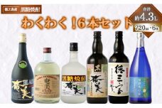 奄美酒類 本格 黒糖焼酎 わくわく 6本セット 720ml×6本 バラエティ 焼酎